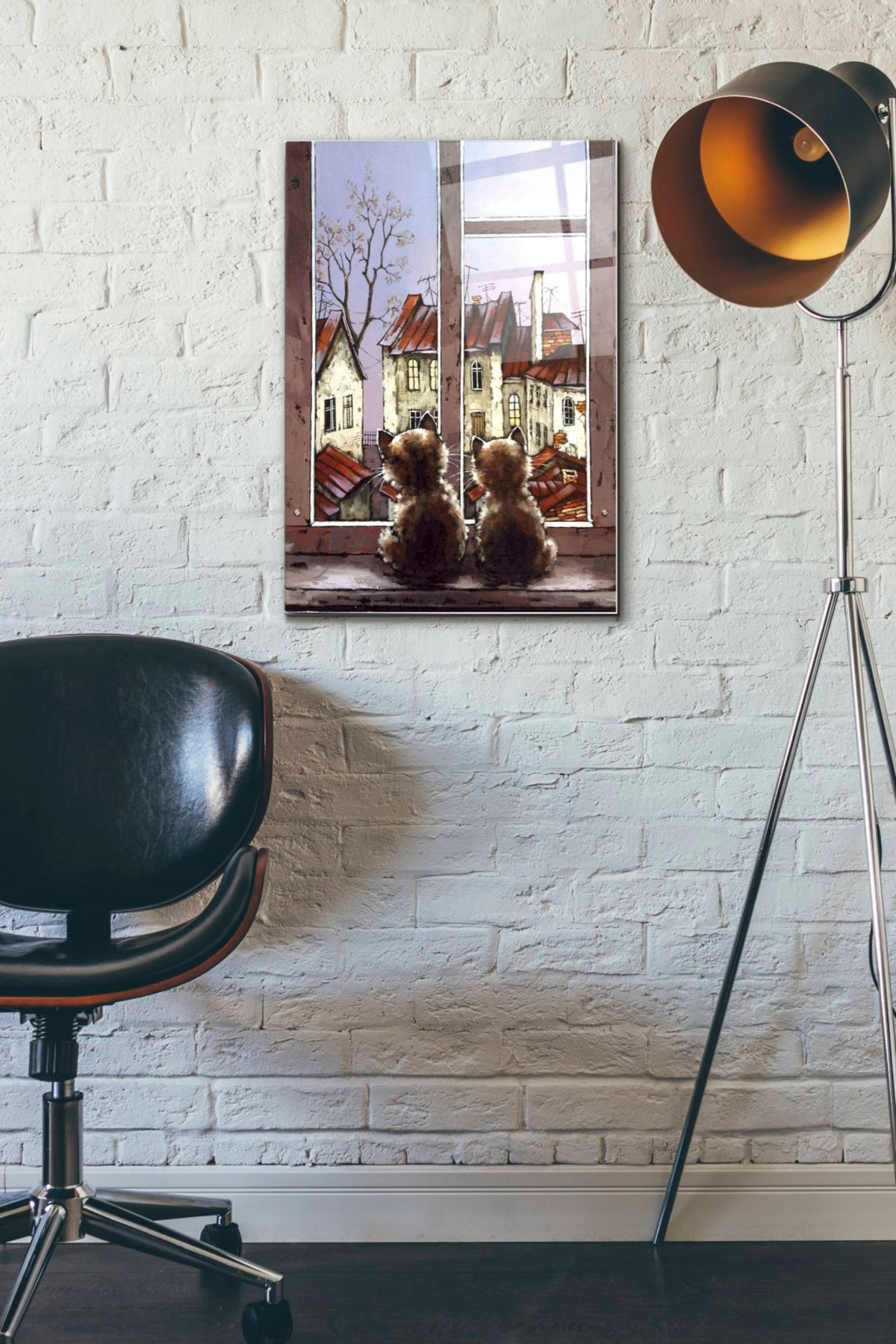 Epic Art 'The Neighborhood' by Alexander Gunin, Acrylic Glass Wall Art,16x24