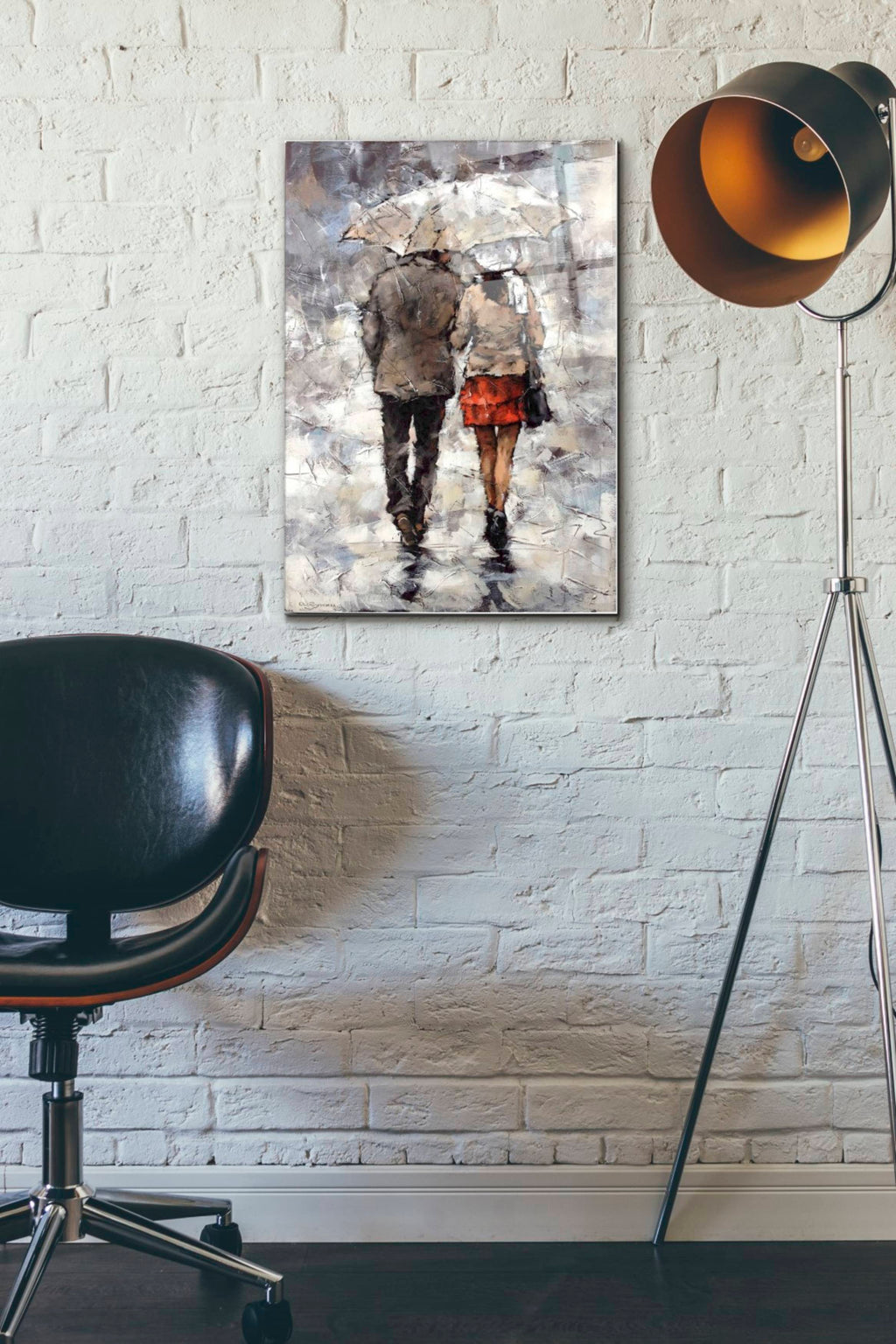 Epic Art 'Under The Umbrella' by Alexander Gunin, Acrylic Glass Wall Art,16x24