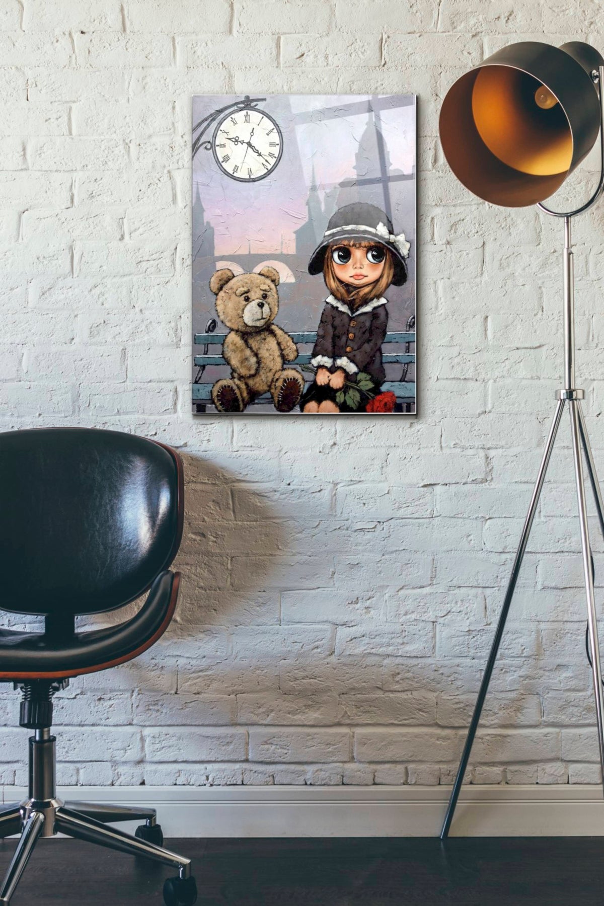 Epic Art 'Appointment with Bear' by Alexander Gunin, Acrylic Glass Wall Art,16x24