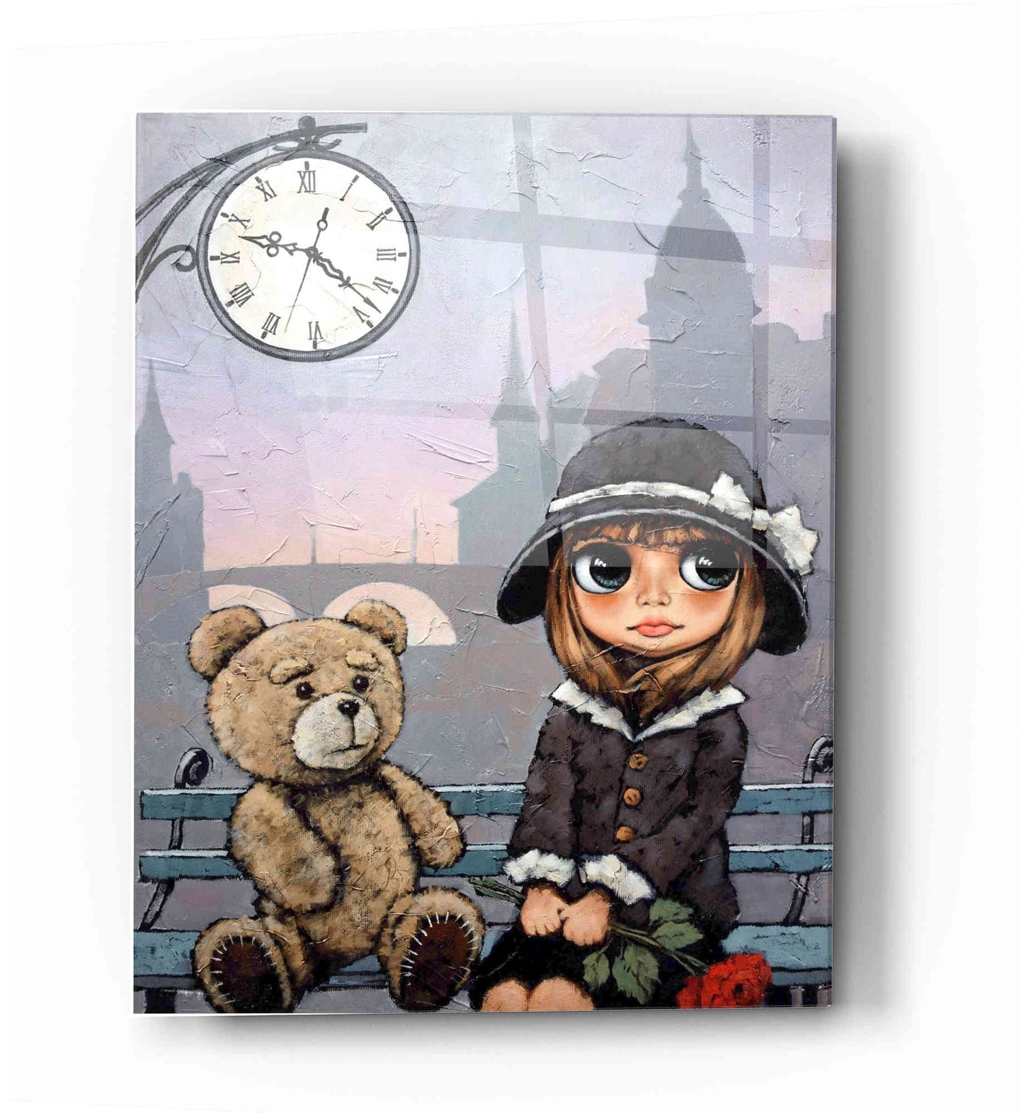 Epic Art 'Appointment with Bear' by Alexander Gunin, Acrylic Glass Wall Art,16x24