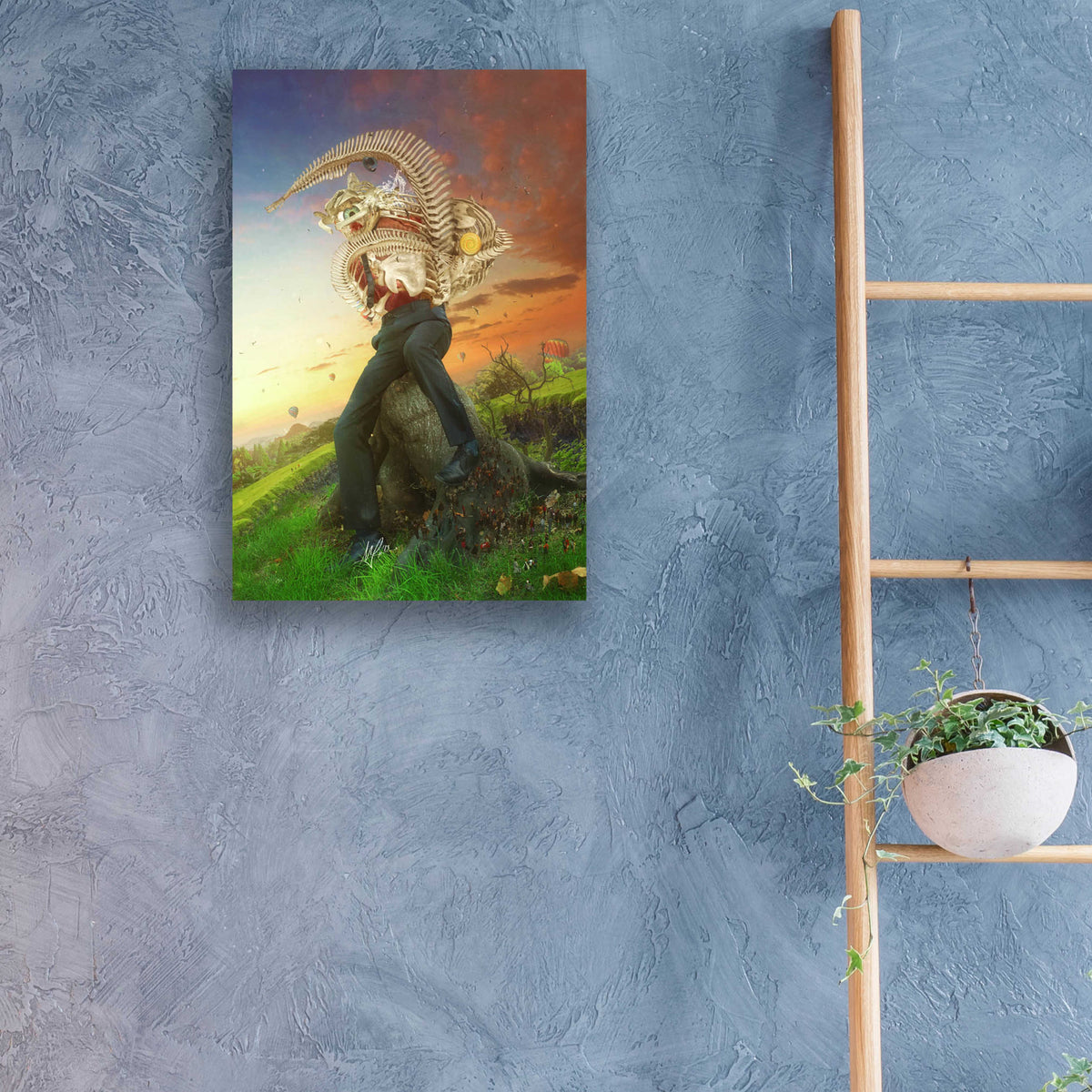 Epic Art 'Afraid of Monsters' by Mario Sanchez Nevado, Acrylic Glass Wall Art,16x24