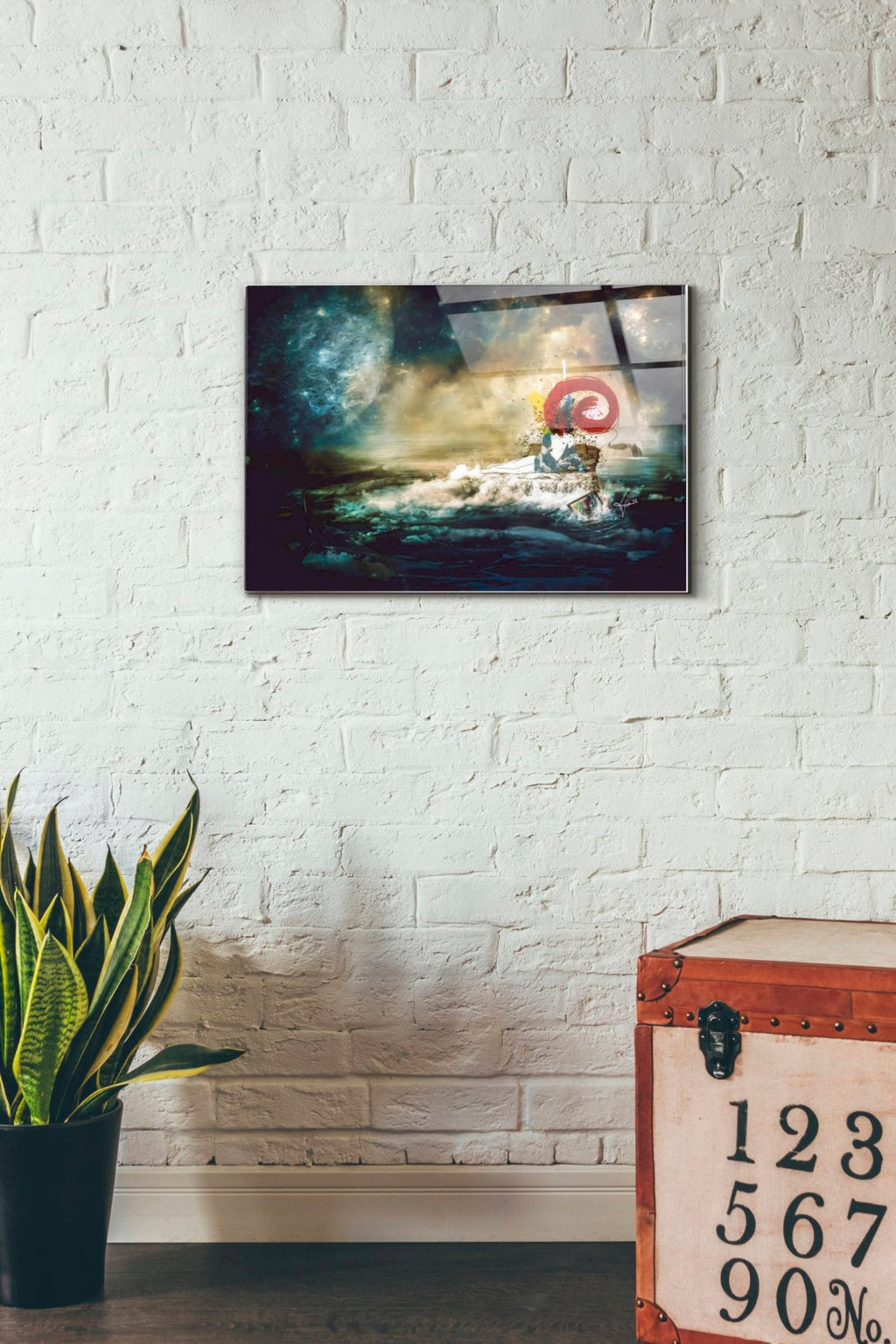 Epic Art 'El Transito De Las Ballenas' by Mario Sanchez Nevado, Acrylic Glass Wall Art,16x24