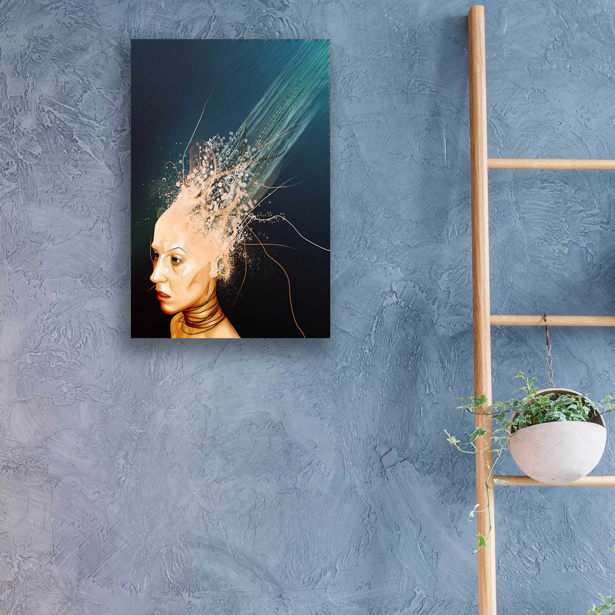 Epic Art 'Emotionless' by Mario Sanchez Nevado, Acrylic Glass Wall Art,16x24