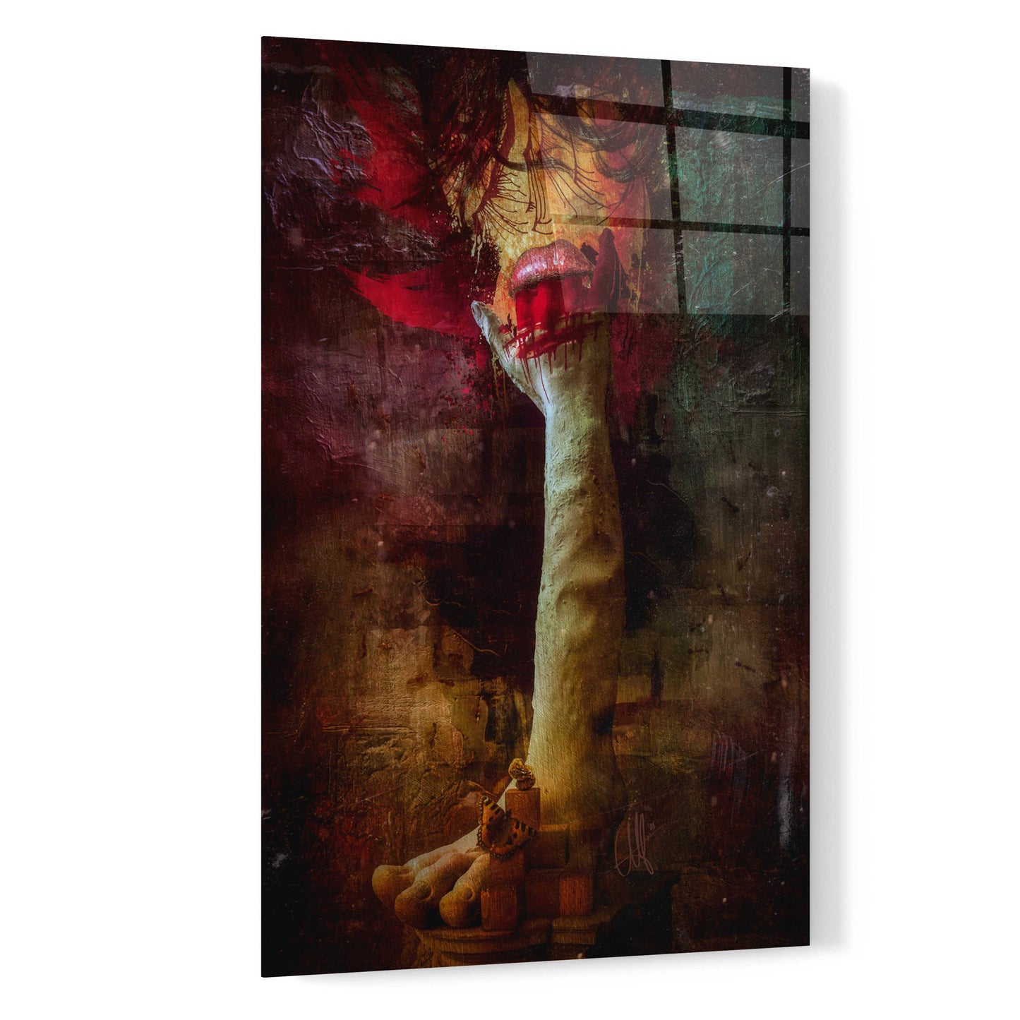 Epic Art 'Taste of Blood' by Mario Sanchez Nevado, Acrylic Glass Wall Art,16x24