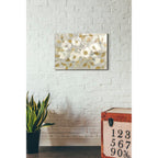 Fading Spring Gray and Gold by Albena Hristova - 16x24 acrylic wall art in a room