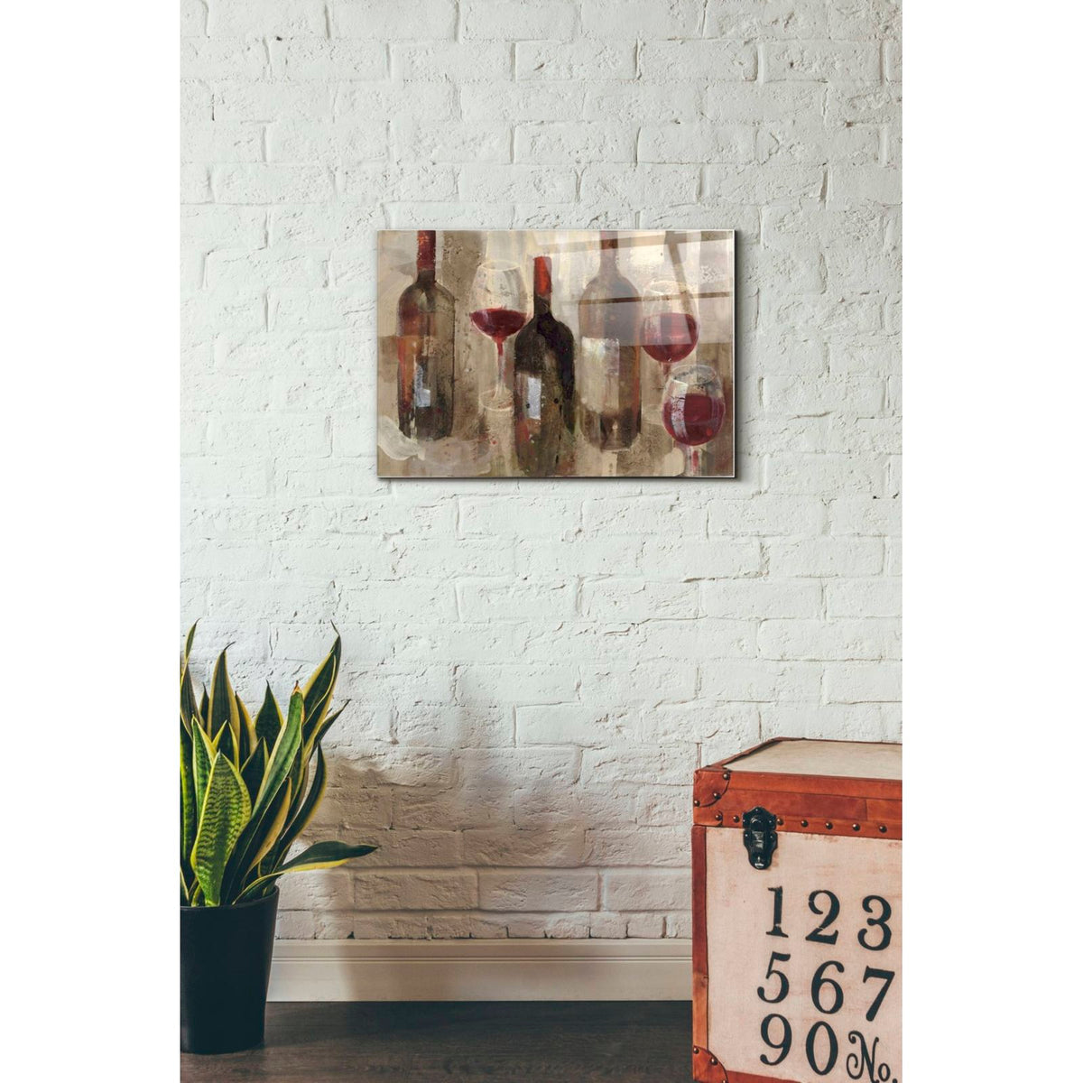 Festa I v2 Neutral by Albena Hristova - 16x24 acrylic wall art in a room
