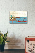 Epic Art 'Lake Pals I' by Veronique Charron, Acrylic Glass Wall Art,16x24