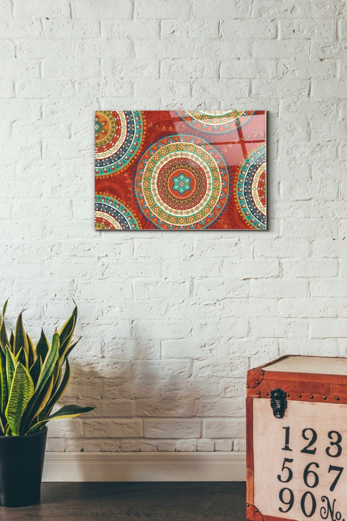 Epic Art 'Mexican Fiesta VII' by Veronique Charron, Acrylic Glass Wall Art,16x24
