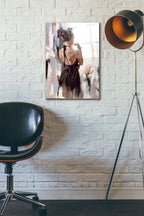 Epic Art 'Girl With Roses' by Alexander Gunin, Acrylic Glass Wall Art,16x24