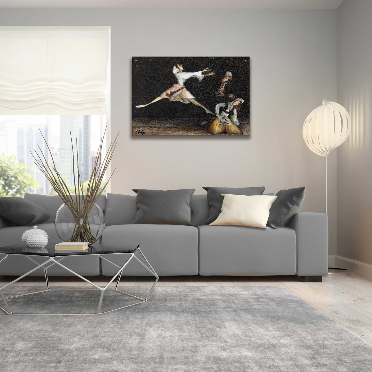 Epic Art 'Cuca e Maleve' by Samedin Asllani, Acrylic Glass Wall Art,16x24