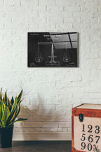 Epic Art 'Scales of Justice Blueprint Patent Chalkboard' Acrylic Glass Wall Art,16x24