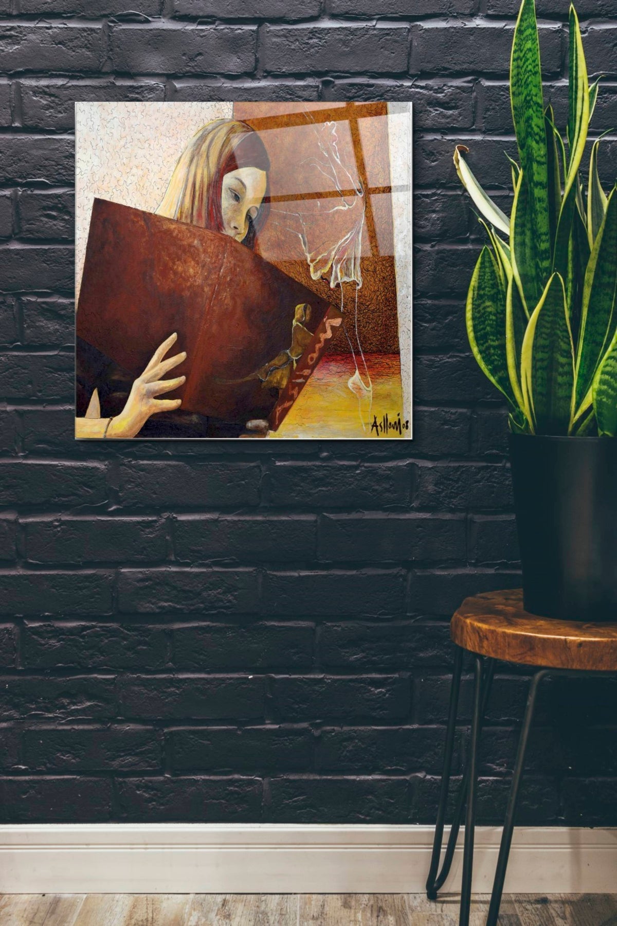 Epic Art 'The Viewer' by Samedin Asllani, Acrylic Glass Wall Art,24x24