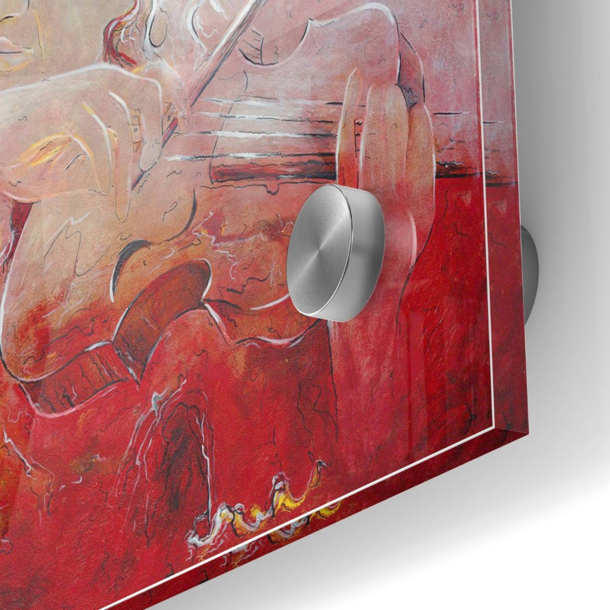 Epic Art 'Violinist' by Samedin Asllani, Acrylic Glass Wall Art,24x24