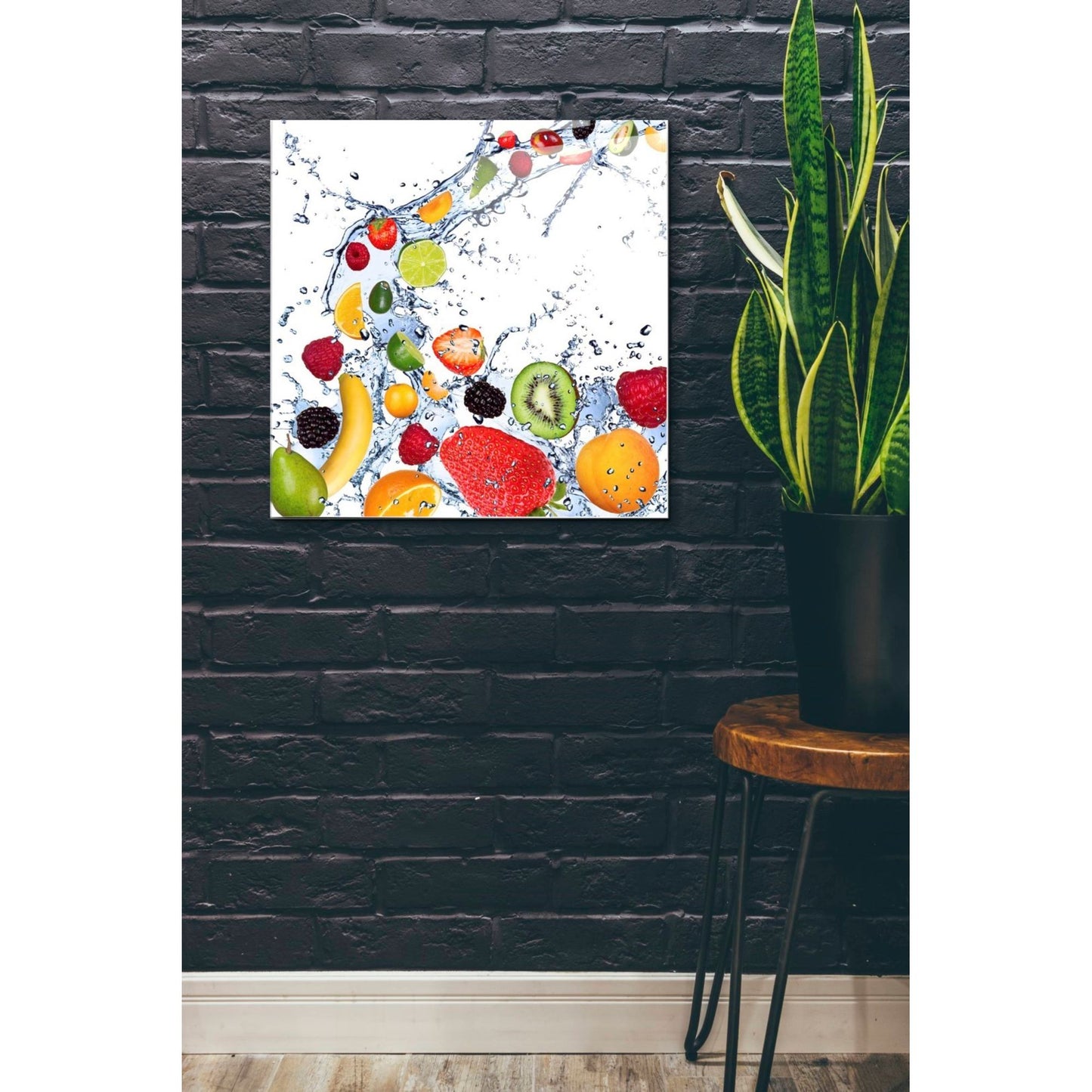 Epic Art "Fruit Splash II" Acrylic Glass Wall Art,24x24