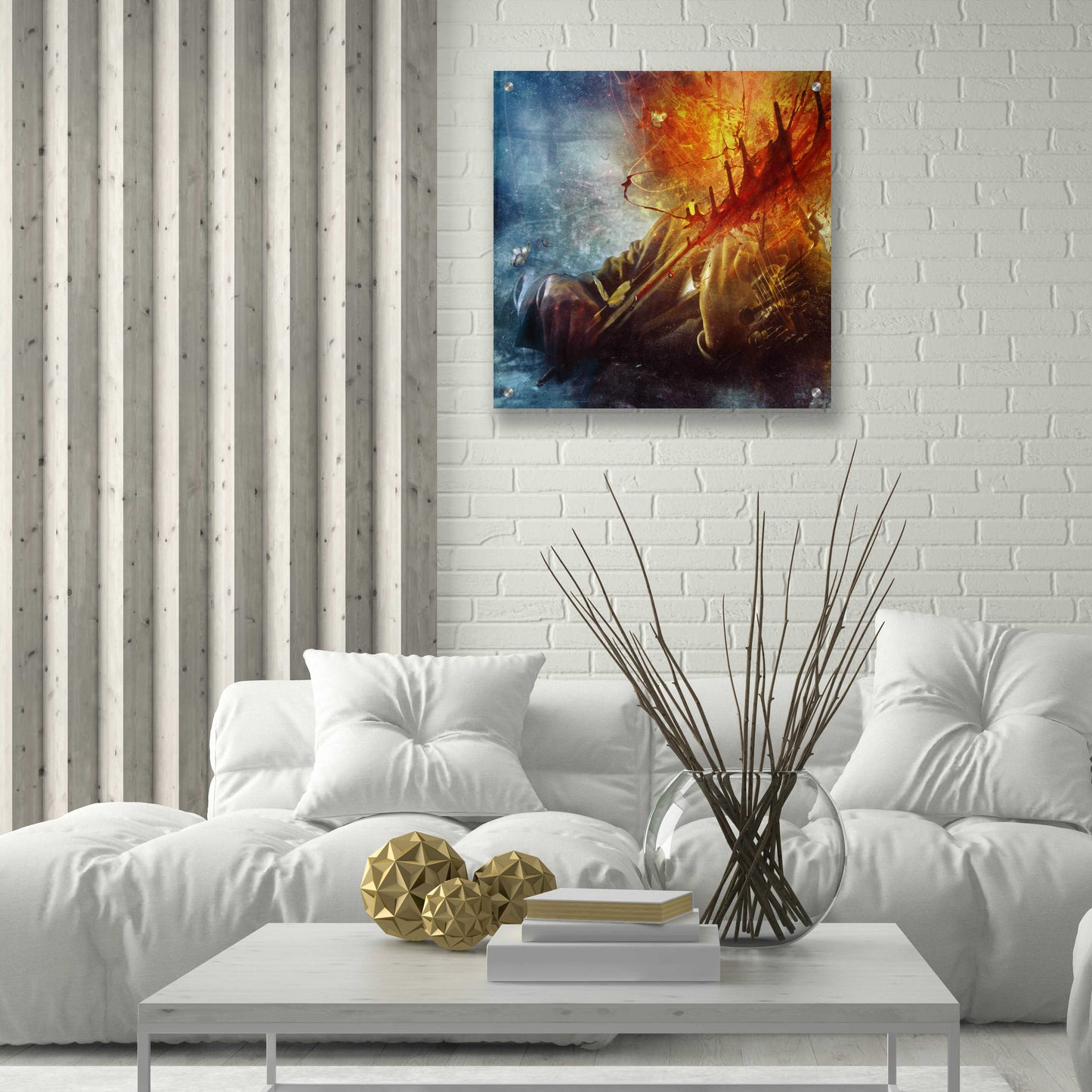 Epic Art 'A Look Into The Abyss' by Mario Sanchez Nevado, Acrylic Glass Wall Art,24x24