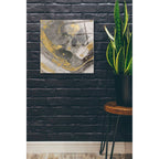 Arroyo Gold and Black by Albena Hristova - 24x24 acrylic wall art in a room