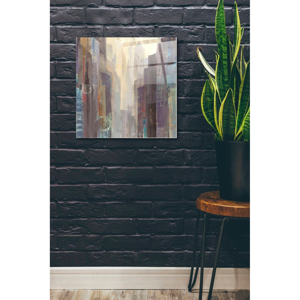 City at Dawn by Albena Hristova - 24x24 acrylic wall art in a room