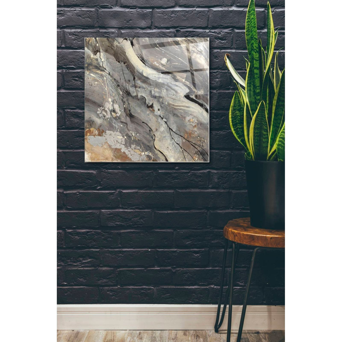 Minerals IV Crop by Albena Hristova - 24x24 acrylic wall art in a room
