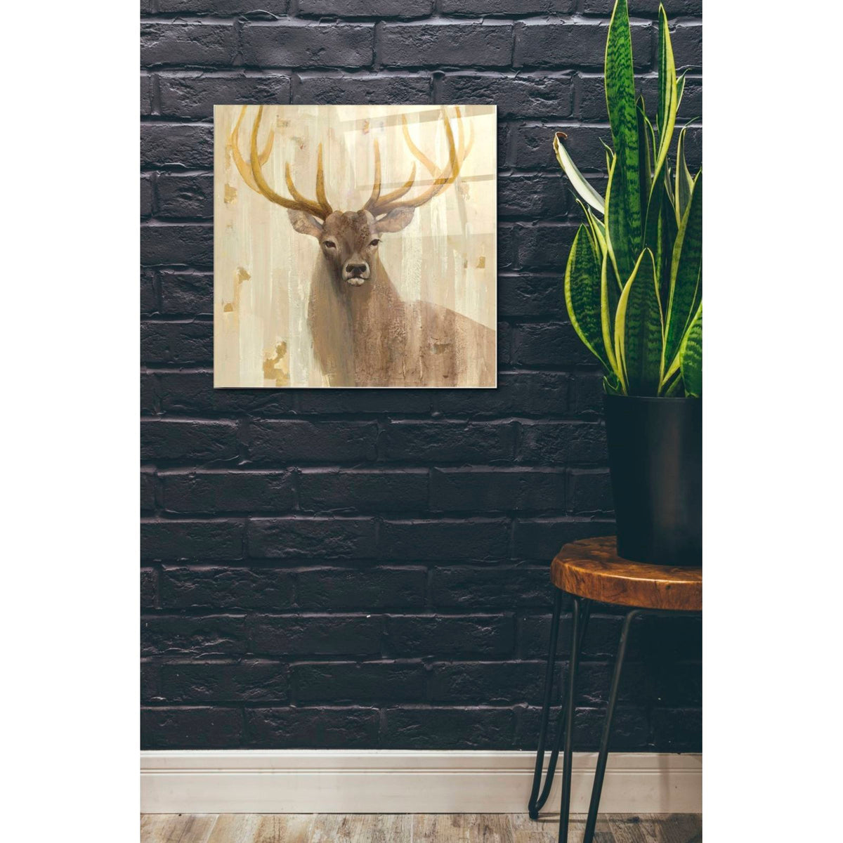 Forest King by Albena Hristova - 24x24 acrylic wall art in a room