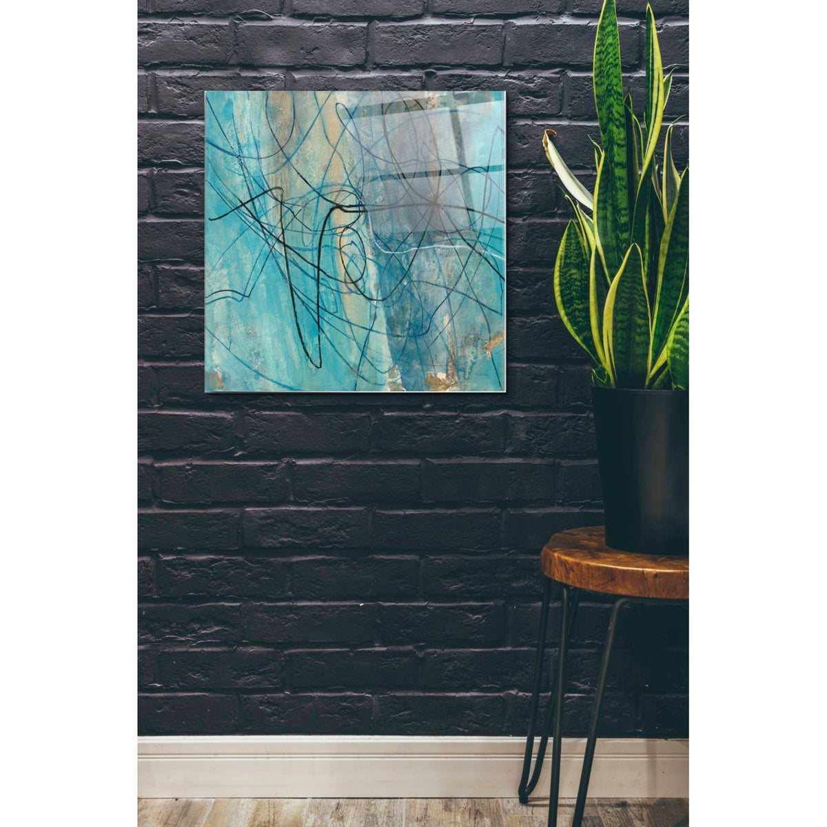 To the Sea by Albena Hristova - 24x24 acrylic wall art in a room