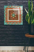 Epic Art 'Mexican Fiesta IV' by Veronique Charron, Acrylic Glass Wall Art,24x24