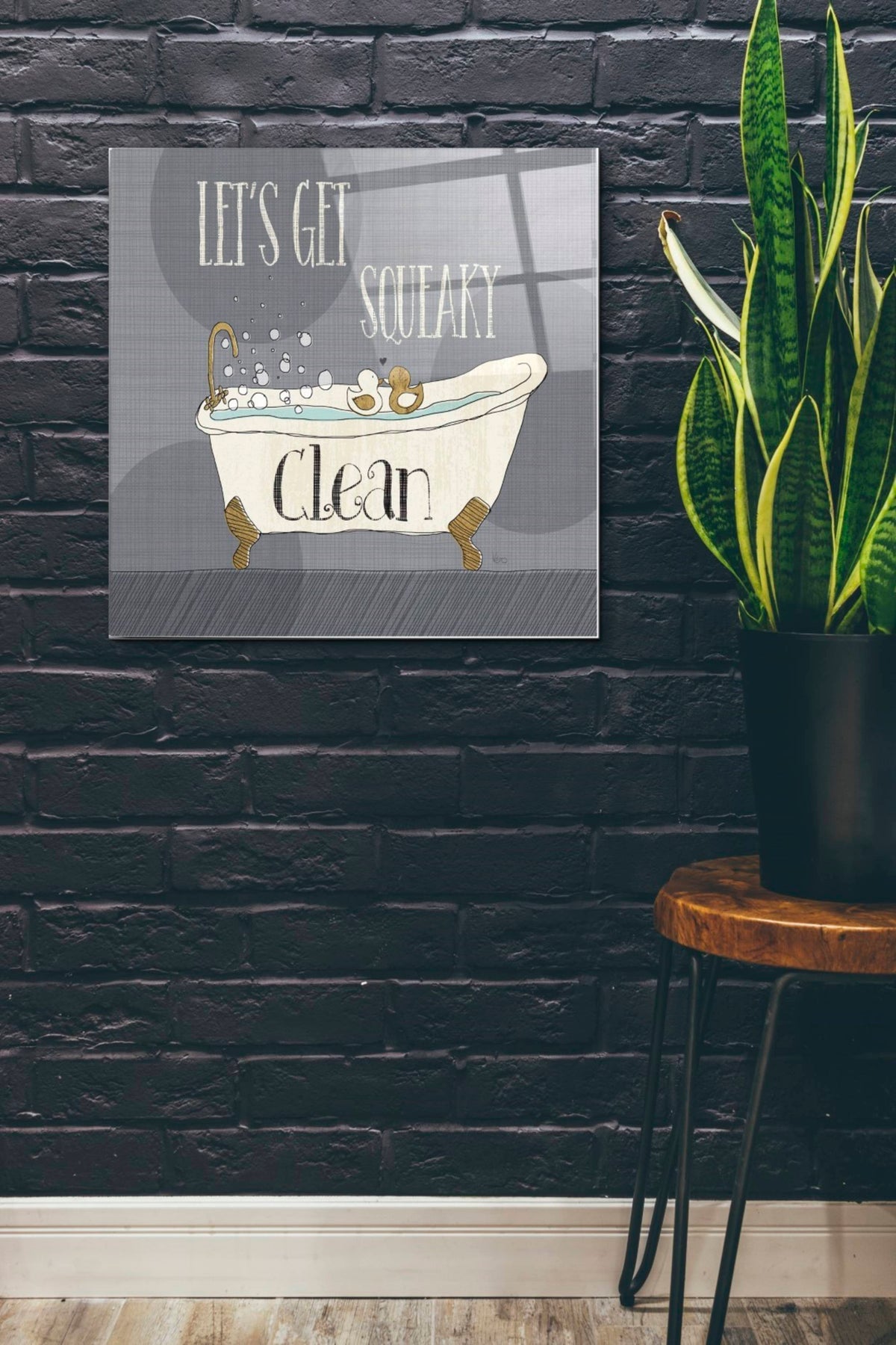 Epic Art 'Squeaky Clean I' by Veronique Charron, Acrylic Glass Wall Art,24x24