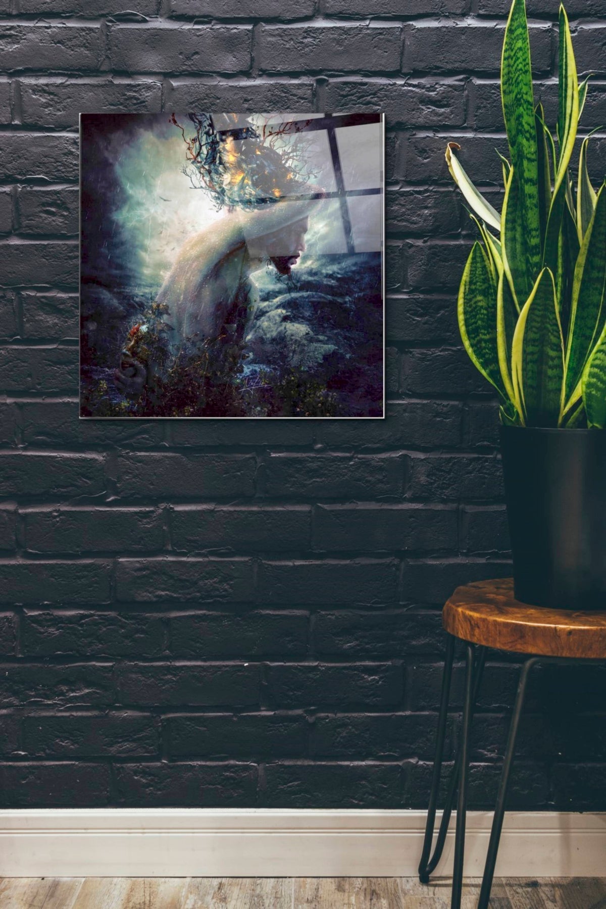 Epic Art 'Charade' by Mario Sanchez Nevado, Acrylic Glass Wall Art,24x24