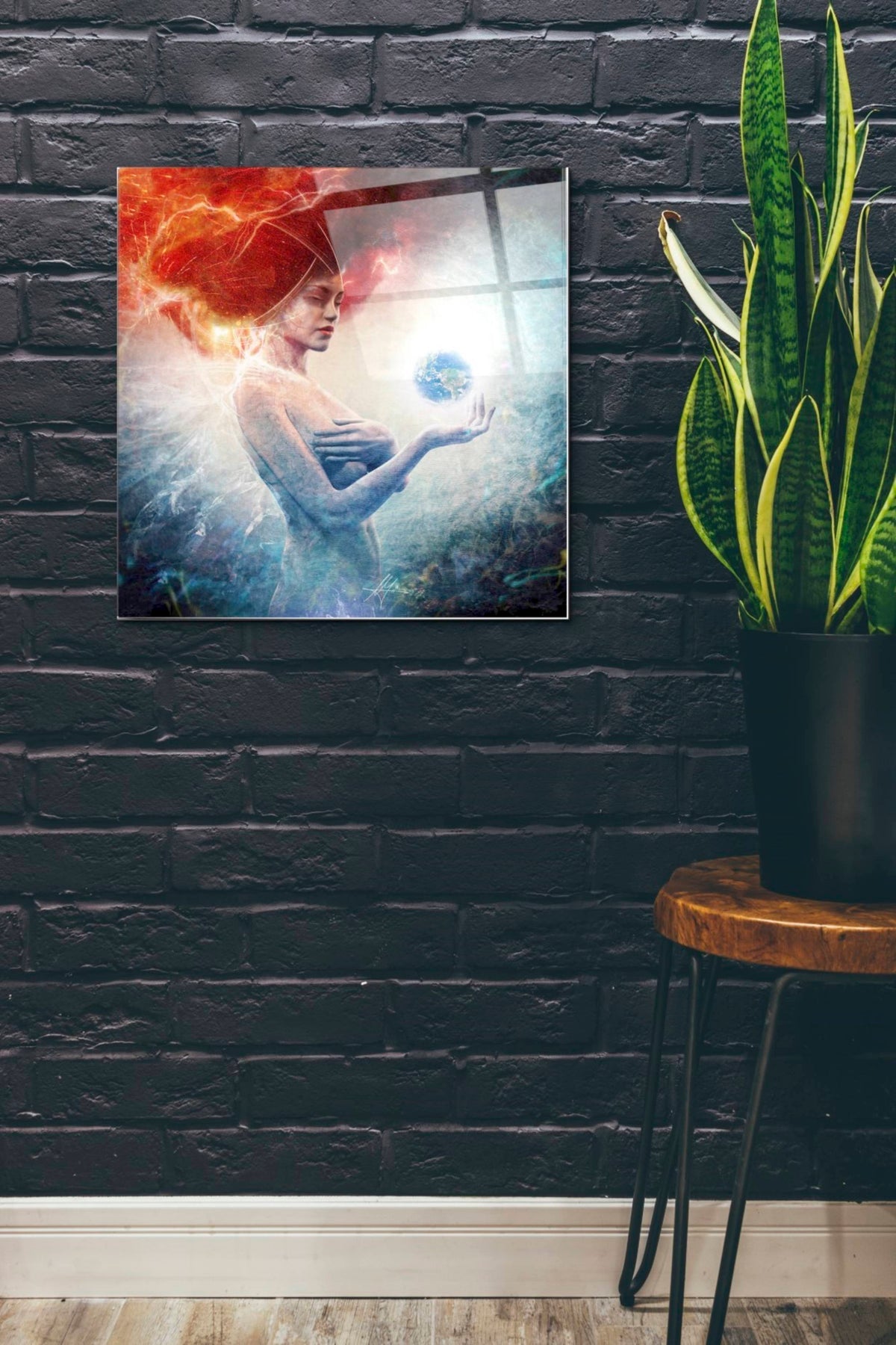 Epic Art 'Living Frequencies' by Mario Sanchez Nevado, Acrylic Glass Wall Art,24x24