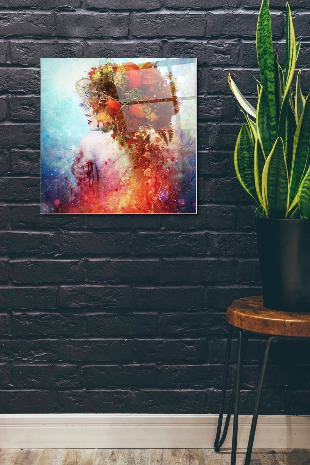 Epic Art 'Compassion' by Mario Sanchez Nevado, Acrylic Glass Wall Art,24x24