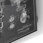 Epic Art 'Tattoo Machine Blueprint Patent Chalkboard' Acrylic Glass Wall Art,24x36