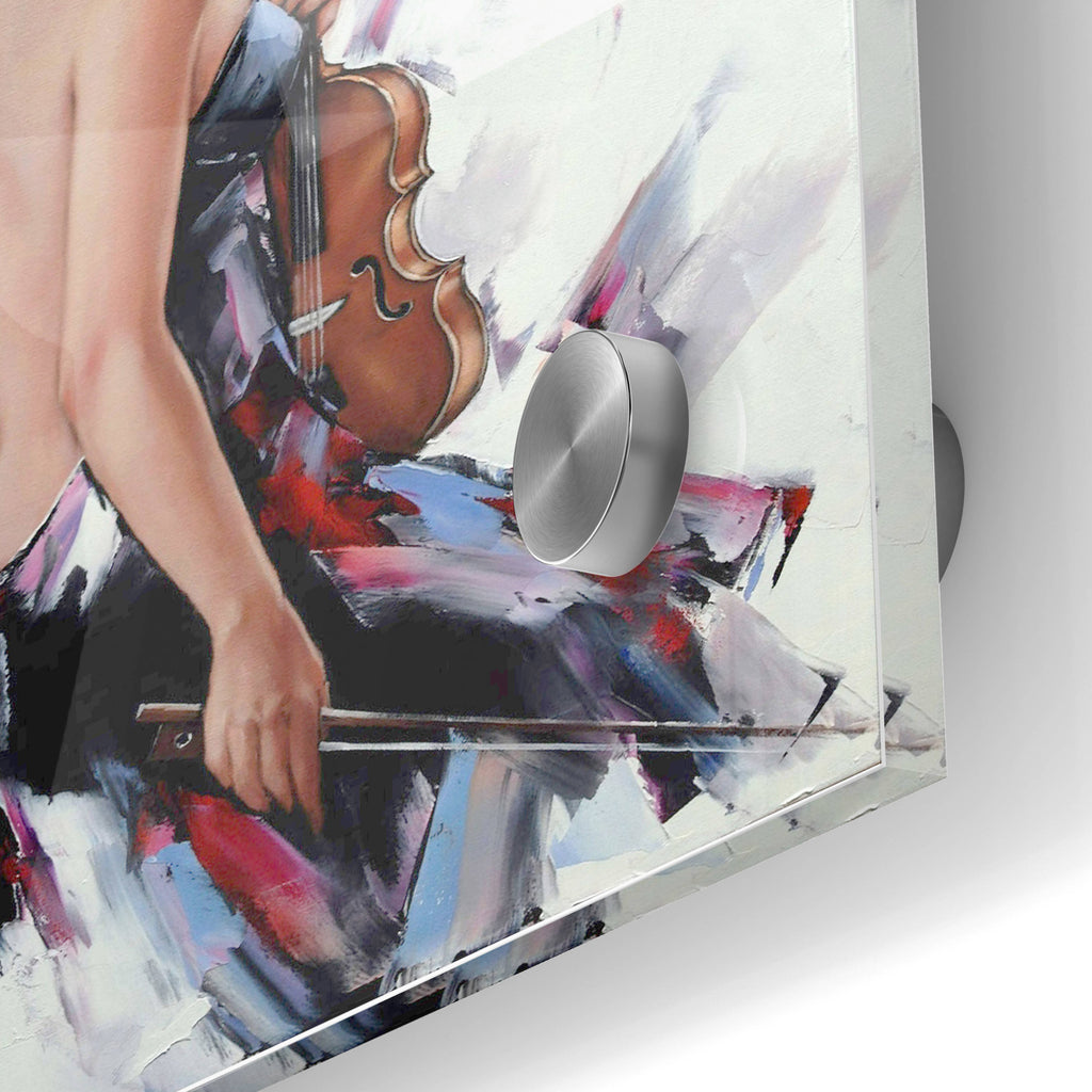 Epic Art 'Violinist' by Alexander Gunin, Acrylic Glass Wall Art,24x36