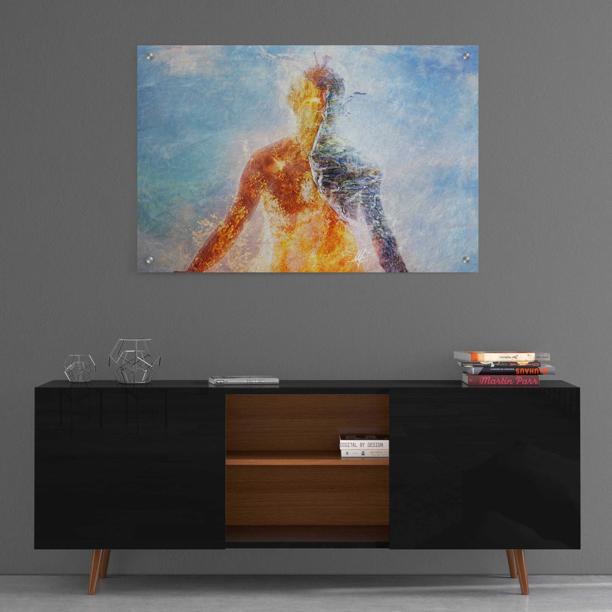 Epic Art 'Two Worlds' by Mario Sanchez Nevado, Acrylic Glass Wall Art,24x36