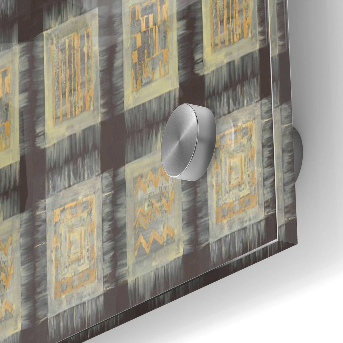 Gold Tapestry VIII RUG by Albena Hristova - 24x36 acrylic wall art in a room