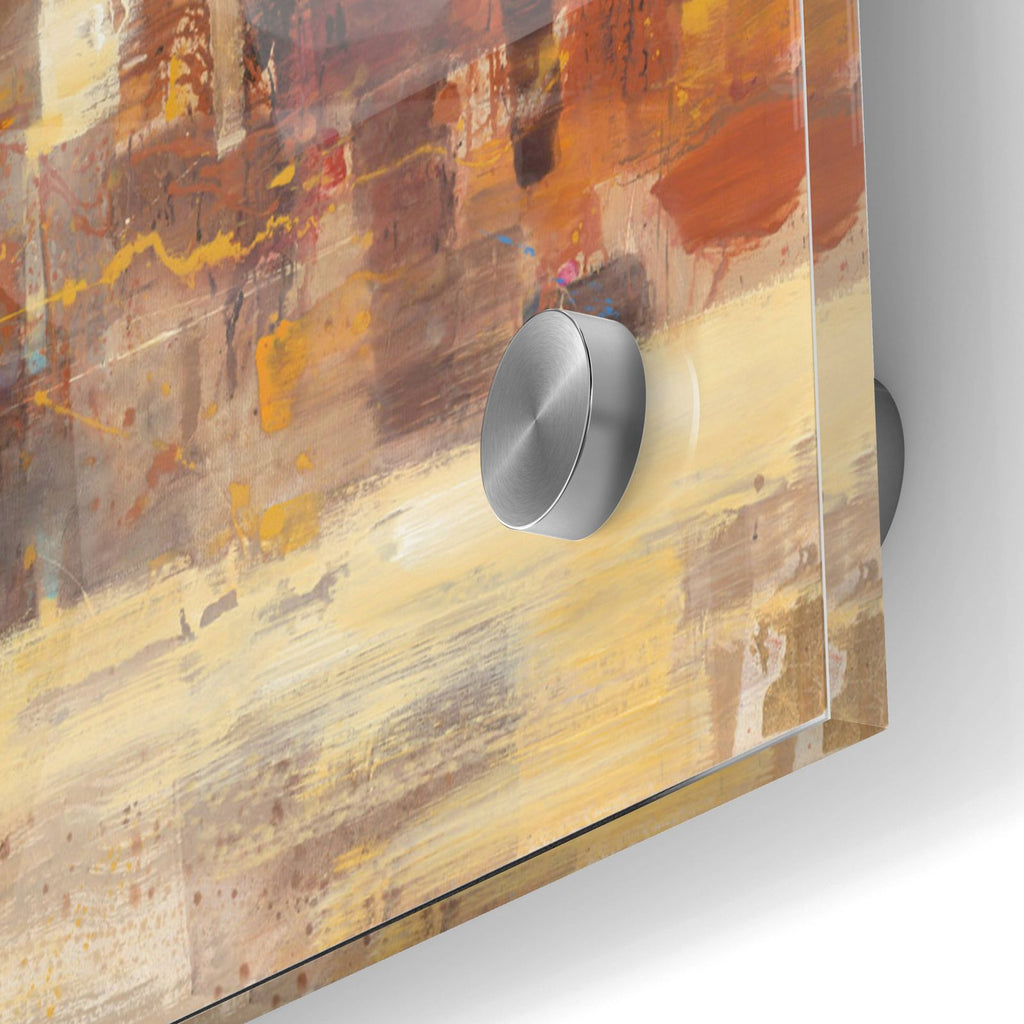 City Skyline at Dusk by Albena Hristova - 24x36 acrylic wall art in a room