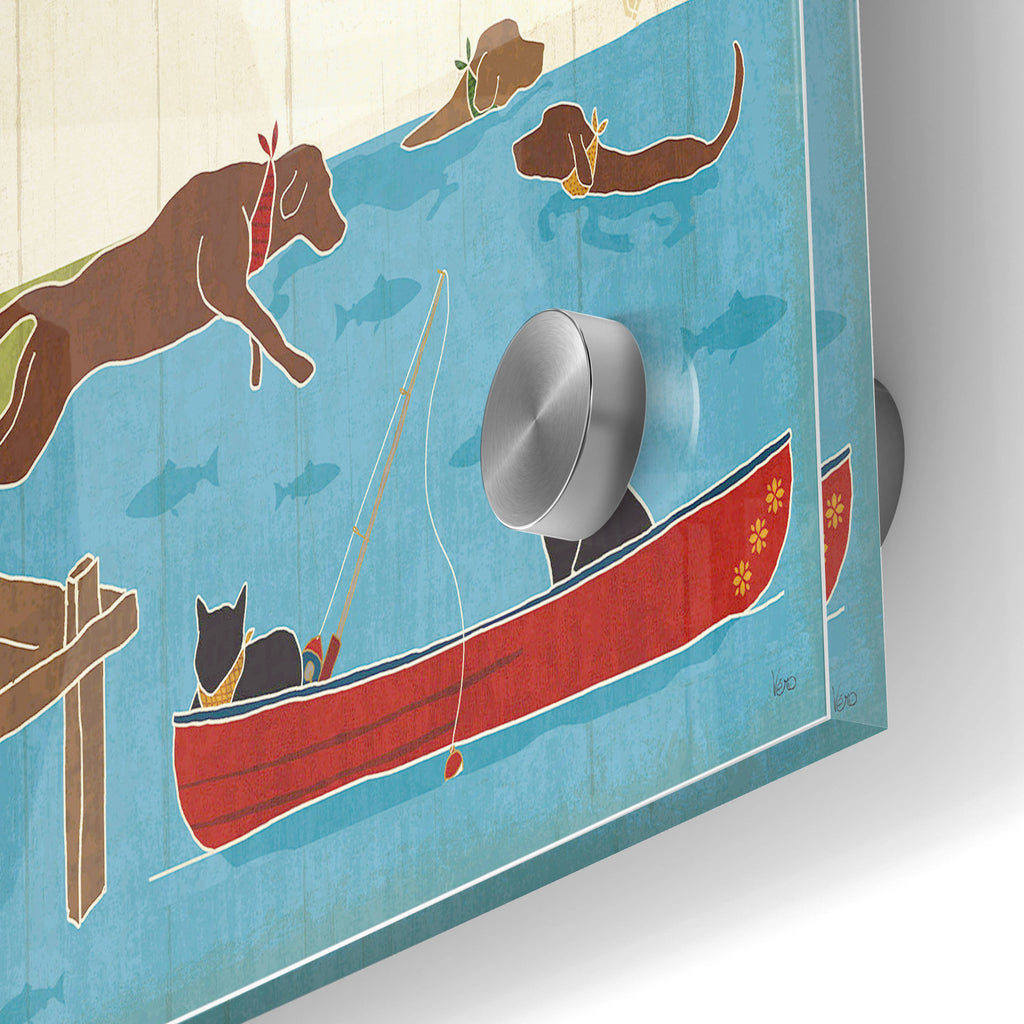 Epic Art 'Lake Pals I' by Veronique Charron, Acrylic Glass Wall Art,24x36