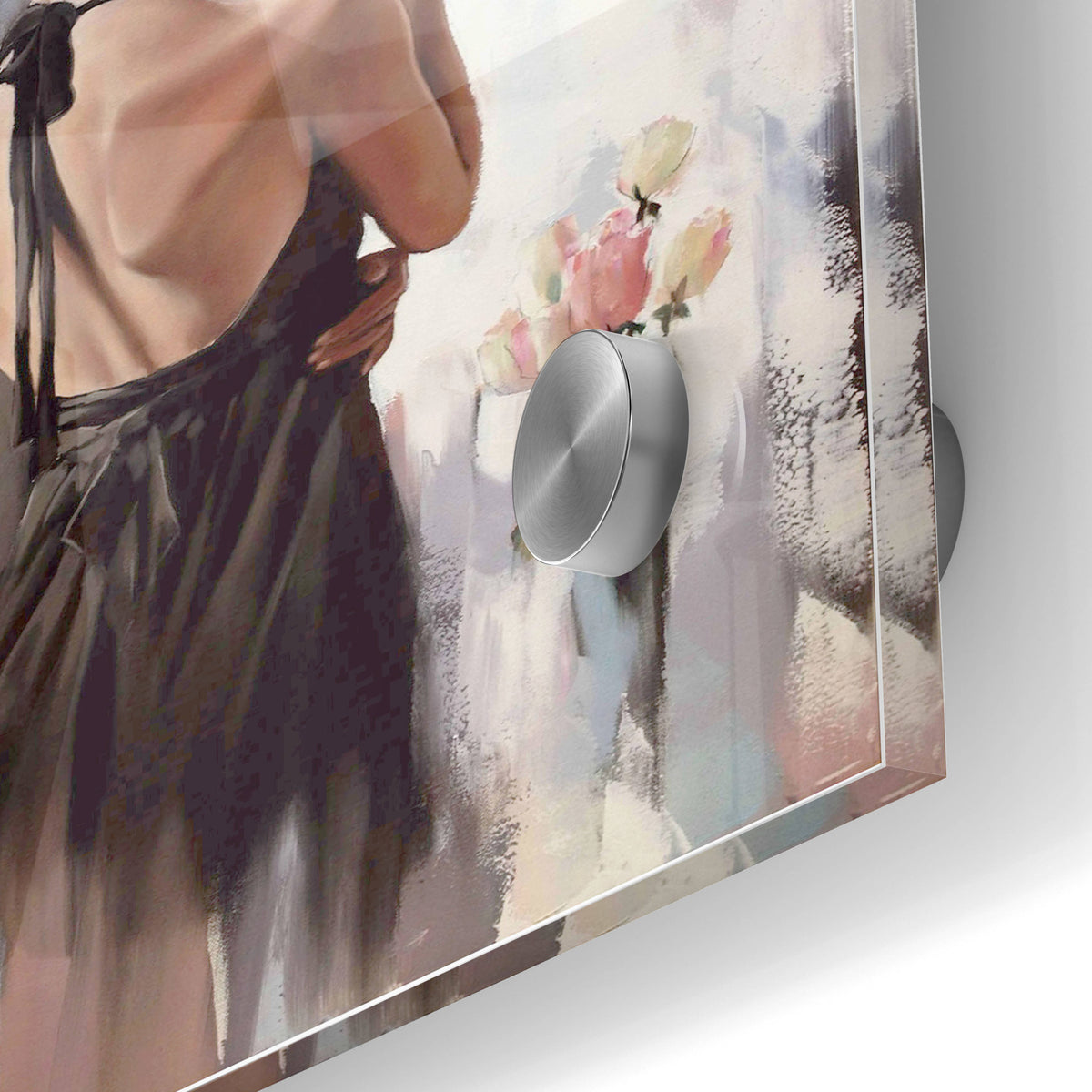 Epic Art 'Girl With Roses' by Alexander Gunin, Acrylic Glass Wall Art,24x36