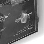 Epic Art 'Hair Straightening Iron Blueprint Patent Chalkboard' Acrylic Glass Wall Art,24x36