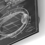 Epic Art 'Police Uniform Cap Blueprint Patent Chalkboard' Acrylic Glass Wall Art,24x36