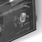 Epic Art 'Welding Torch Blueprint Patent Chalkboard' Acrylic Glass Wall Art,24x36