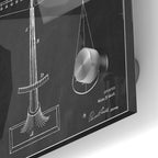 Epic Art 'Scales of Justice Blueprint Patent Chalkboard' Acrylic Glass Wall Art,24x36
