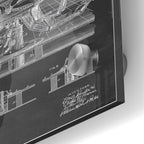 Epic Art 'Dentist Chair Blueprint Patent Chalkboard' Acrylic Glass Wall Art,24x36