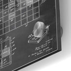 Epic Art 'Game Apparatus Blueprint Patent Chalkboard' Acrylic Glass Wall Art,24x36
