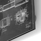 Epic Art 'Judge's Gavel Blueprint Patent Chalkboard' Acrylic Glass Wall Art,24x36