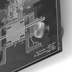 Epic Art 'Tesla Steam Engine Blueprint Patent Chalkboard' Acrylic Glass Wall Art,24x36