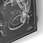 Epic Art 'Toilet Seat Cover Blueprint Patent Chalkboard' Acrylic Glass Wall Art,24x36