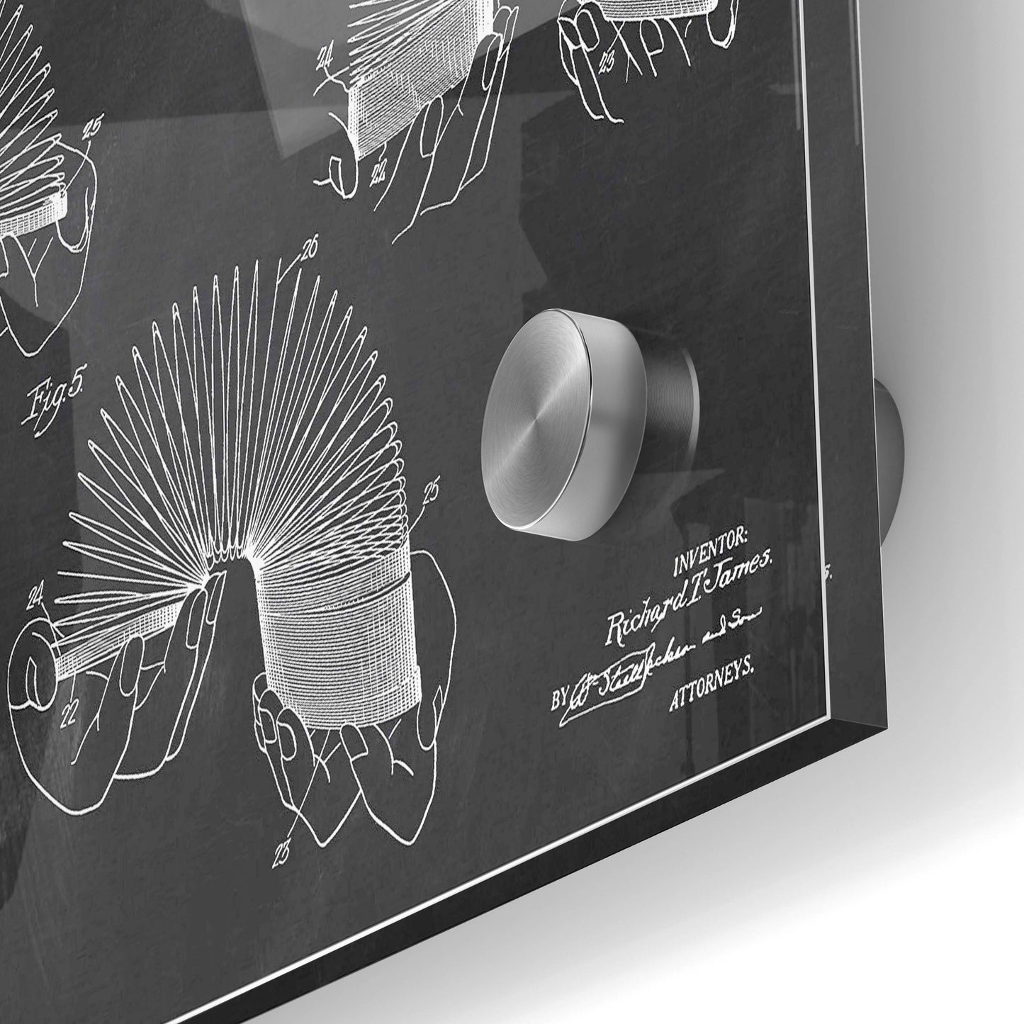 Epic Art 'Toy and Process of Use Blueprint Patent Chalkboard' Acrylic Glass Wall Art,24x36