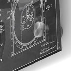 Epic Art 'Tesla Turbine Blueprint Patent Chalkboard' Acrylic Glass Wall Art,24x36