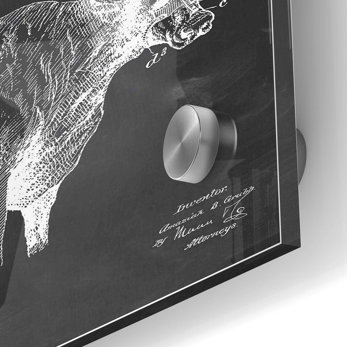 Epic Art 'Hoodwink Blueprint Patent Chalkboard' Acrylic Glass Wall Art,24x36