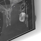 Epic Art 'Parachute Release Blueprint Patent Chalkboard' Acrylic Glass Wall Art,24x36