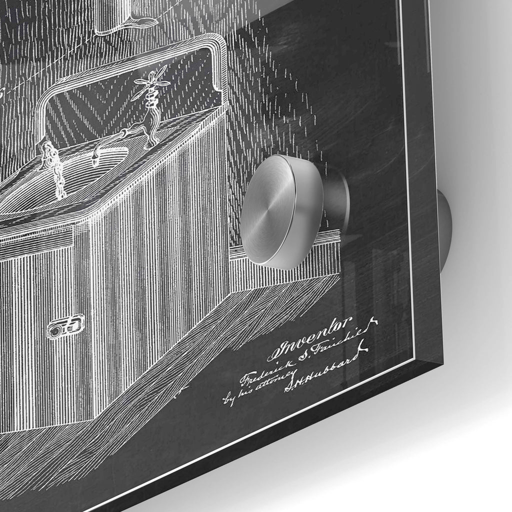 Epic Art 'Soap Dispenser Blueprint Patent Chalkboard' Acrylic Glass Wall Art,24x36